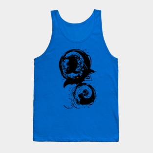 Halloween bats ink splash Tank Top